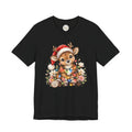 Christmas Reindeer Tee — Cute Baby Reindeer in Santa Hat Holiday T-Shirt