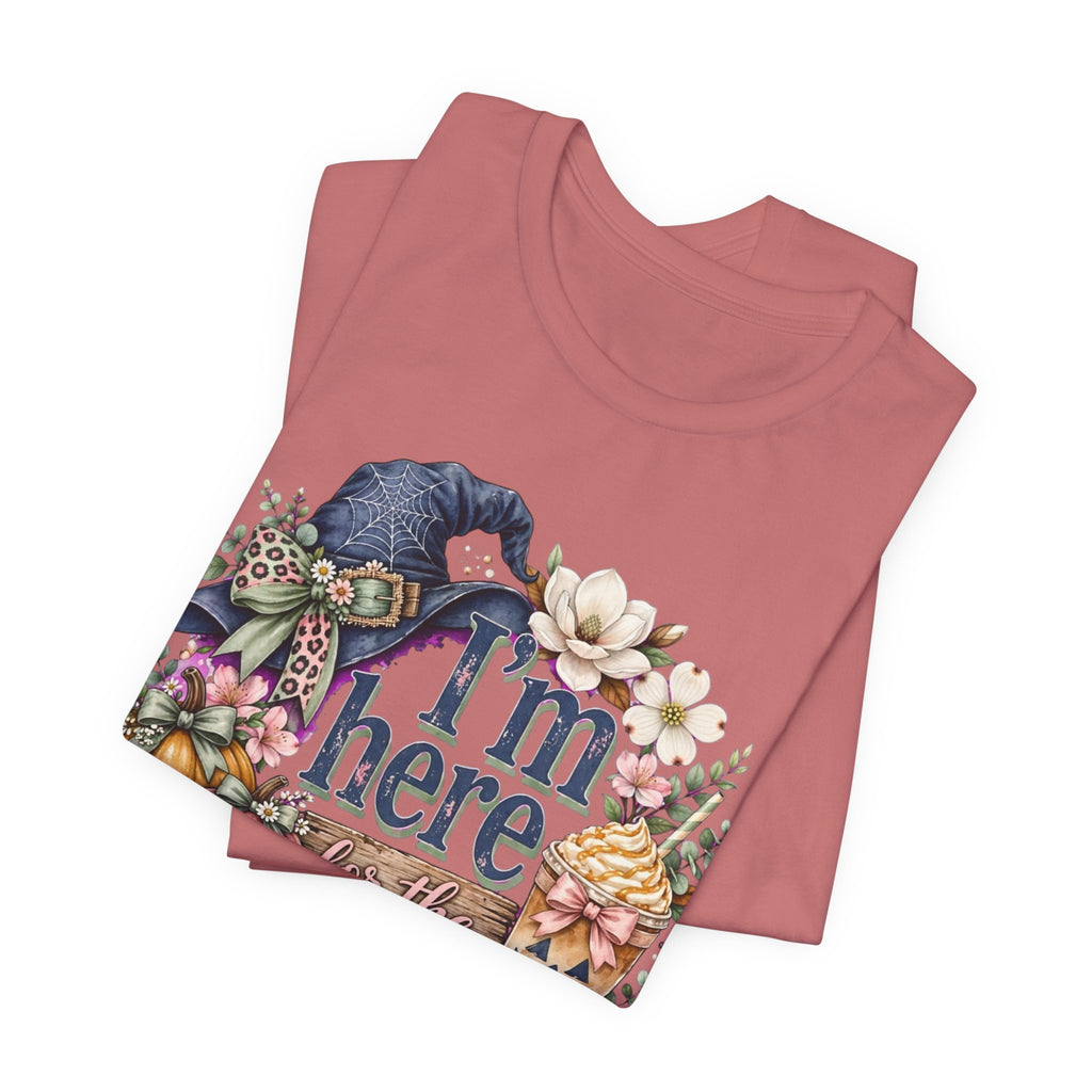 I’m Here for the Treats Tee — Cute Halloween/Autumn Pumpkin Graphic T-Shirt