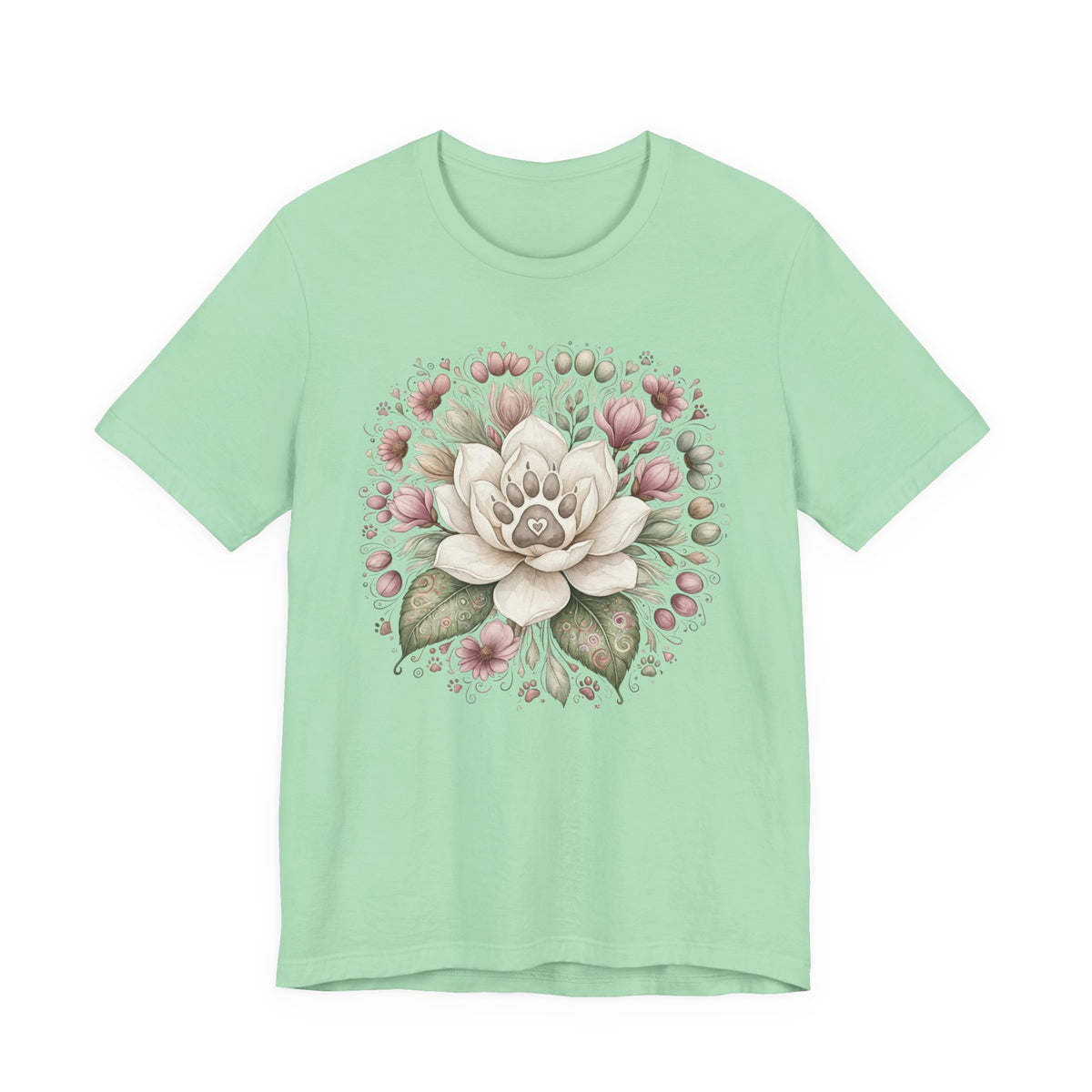 Floral Magnolia Tee — Soft Vintage Botanical Flower Shirt