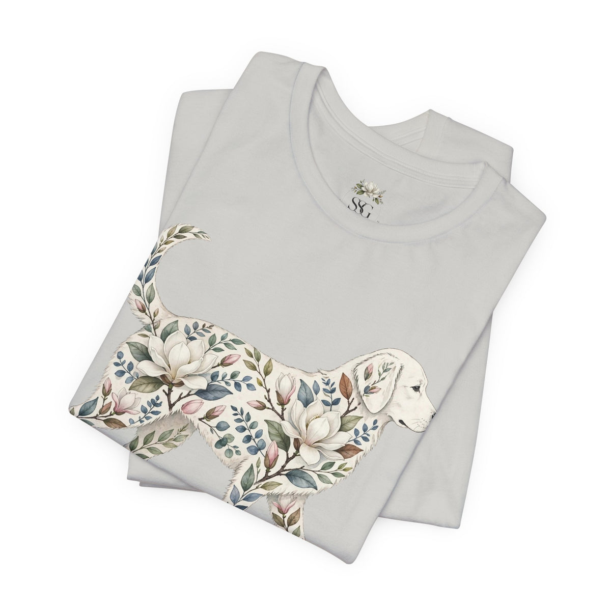 Floral Golden Retriever T‑Shirt — Southern Soul and Grace Graphic Tee
