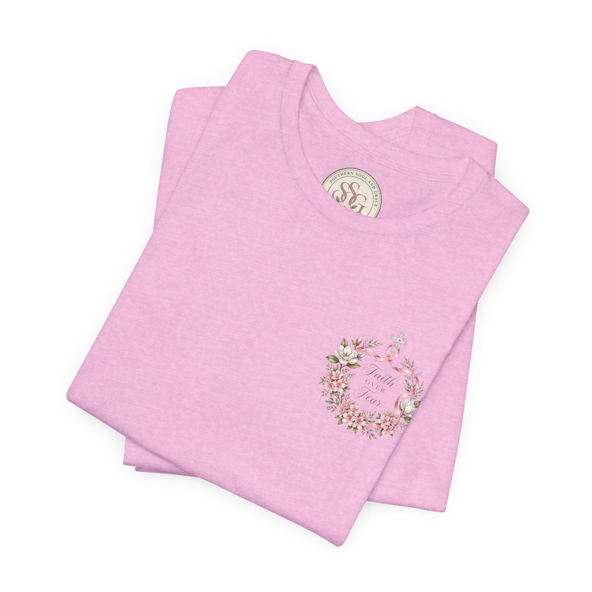Faith Over Fear Floral T‑Shirt - view 19