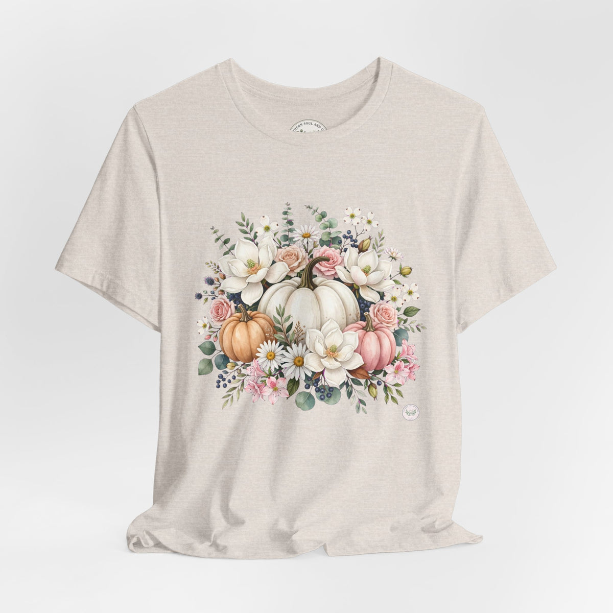Autumn Floral Pumpkin Tee
