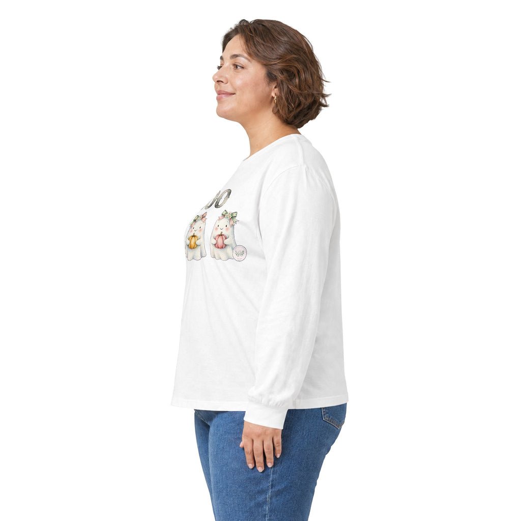 Boo Kittens Halloween Long Sleeve Tee