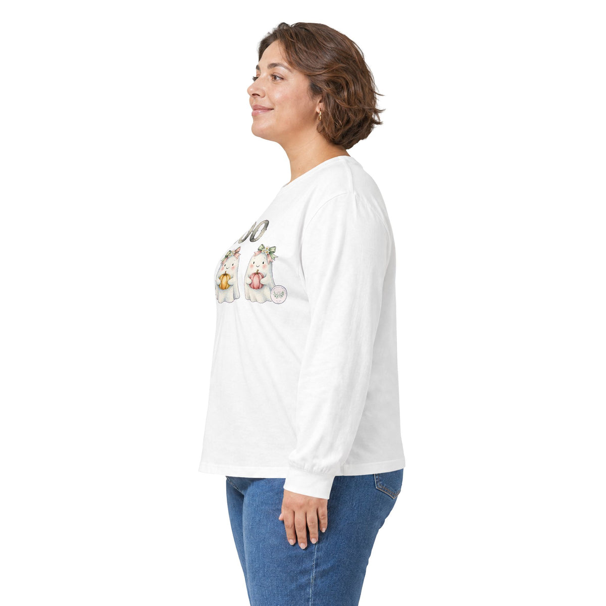 Boo Kittens Halloween Long Sleeve Tee