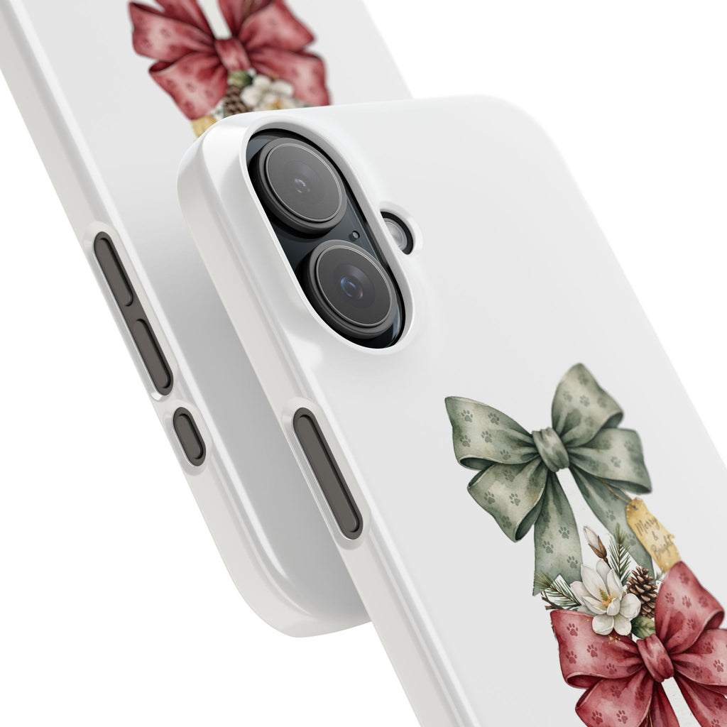 Slim Phone Case — Vintage Bow Trio Floral Design