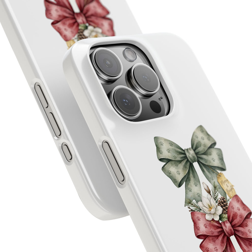 Slim Phone Case — Vintage Bow Trio Floral Design