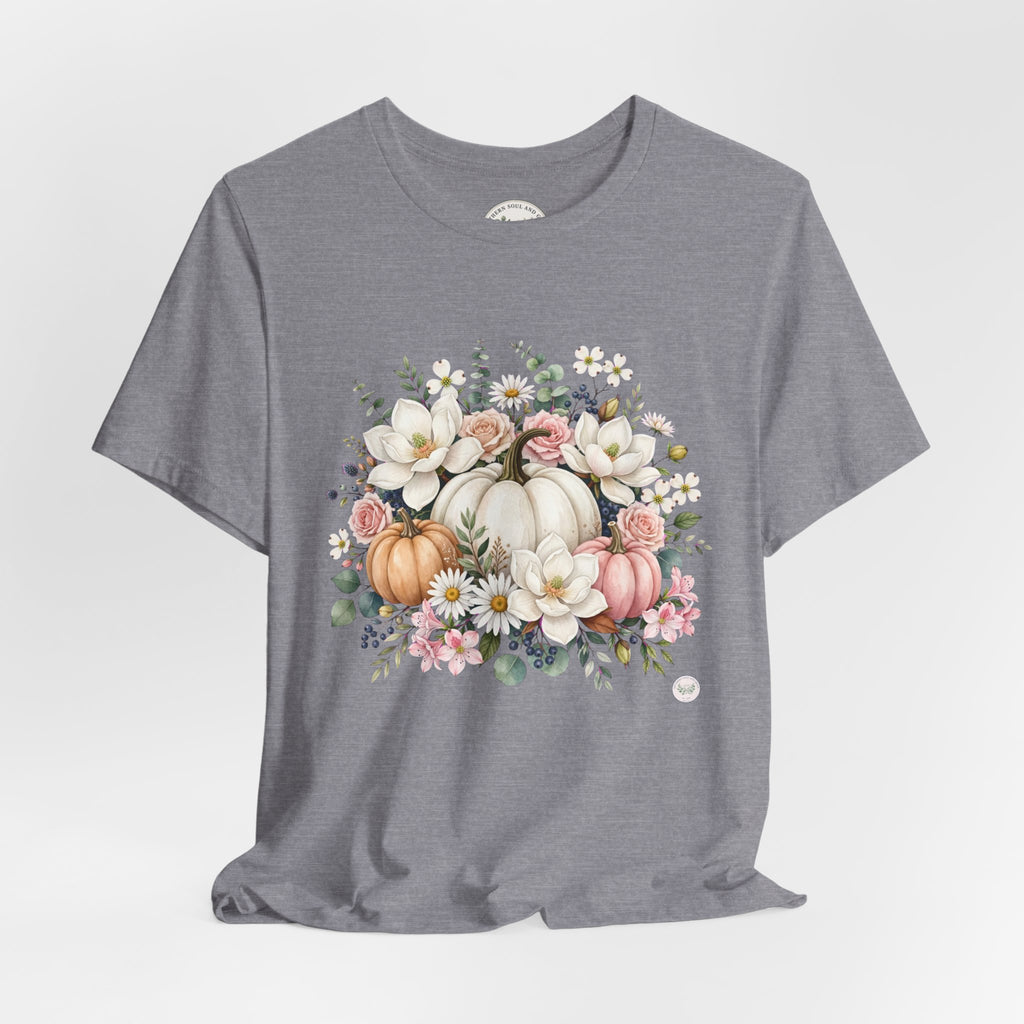 Autumn Floral Pumpkin Tee