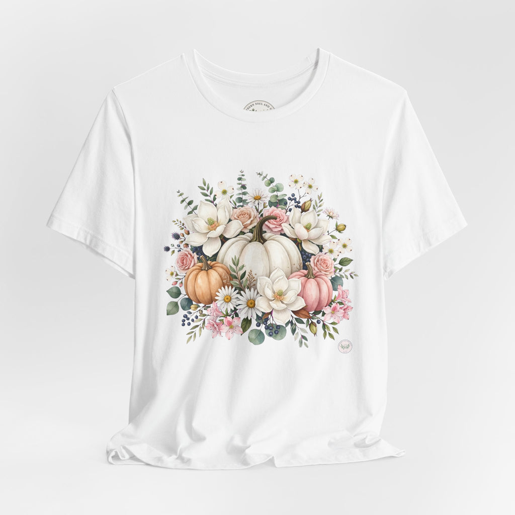 Autumn Floral Pumpkin Tee