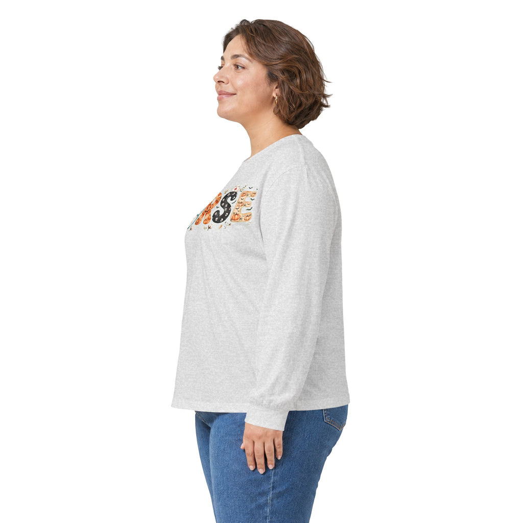 Nurse Floral Print Long Sleeve Tee - Cute Floral 'NURSE' Shirt for Healthcare Gifts