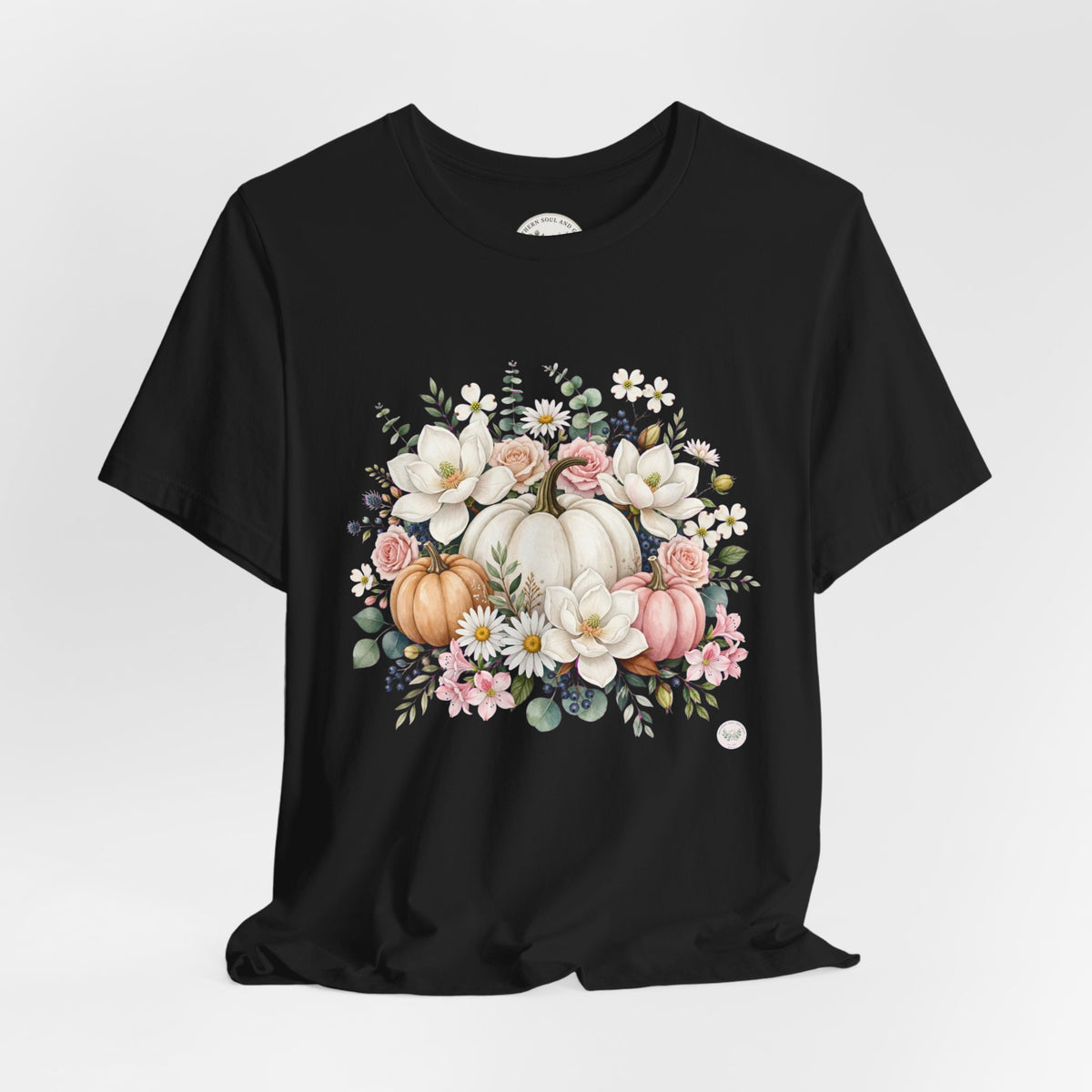 Autumn Floral Pumpkin Tee