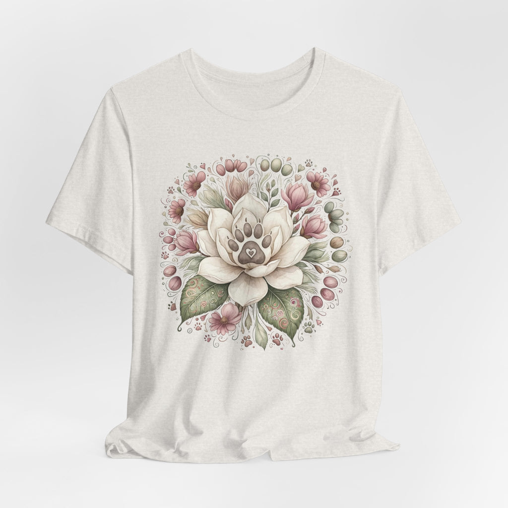 Floral Magnolia Tee — Soft Vintage Botanical Flower Shirt
