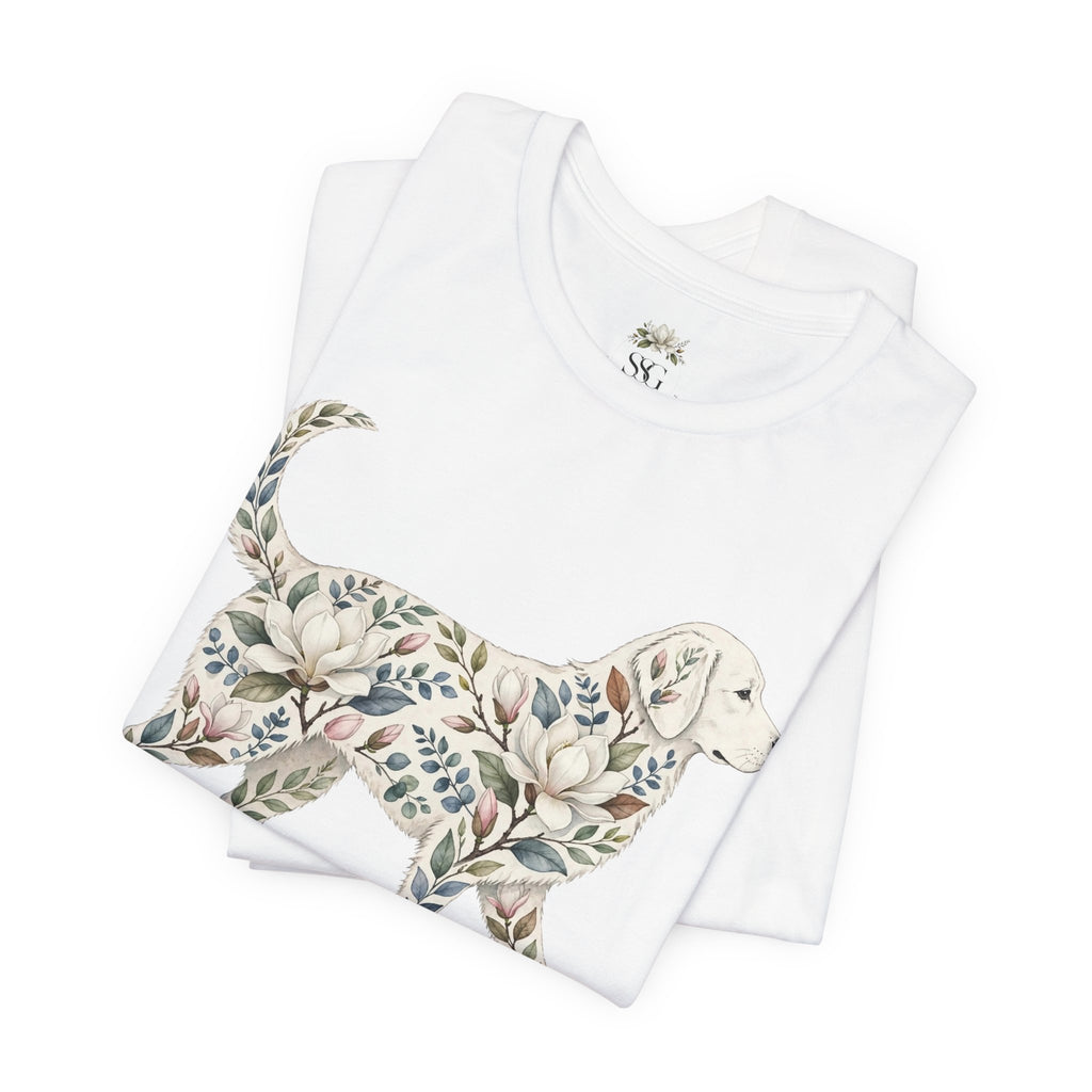Floral Golden Retriever T‑Shirt — Southern Soul and Grace Graphic Tee
