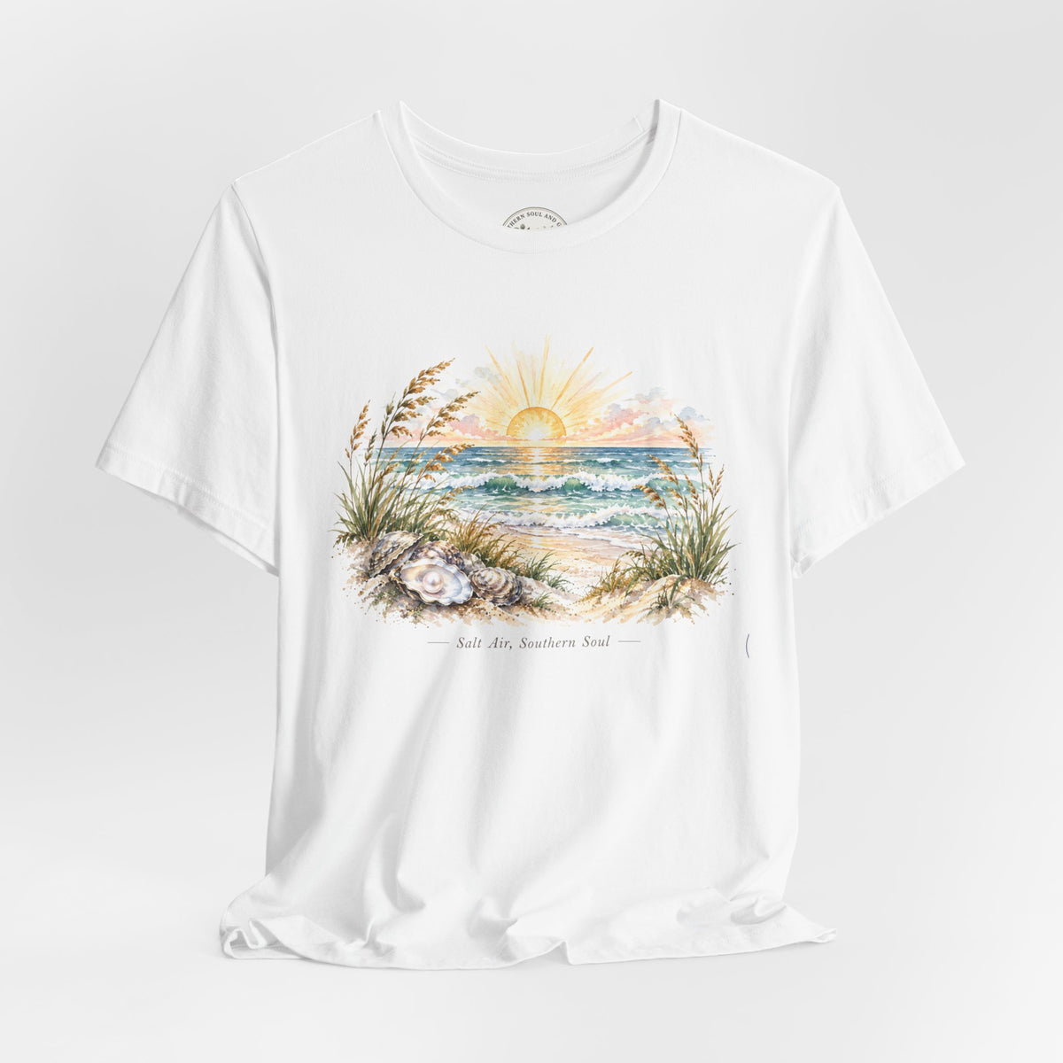 Sunrise Beach Tee — Coastal Ocean Sunset Graphic T-Shirt