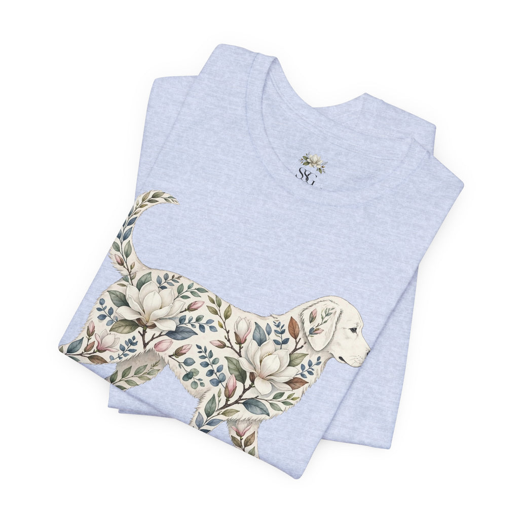 Floral Golden Retriever T‑Shirt — Southern Soul and Grace Graphic Tee