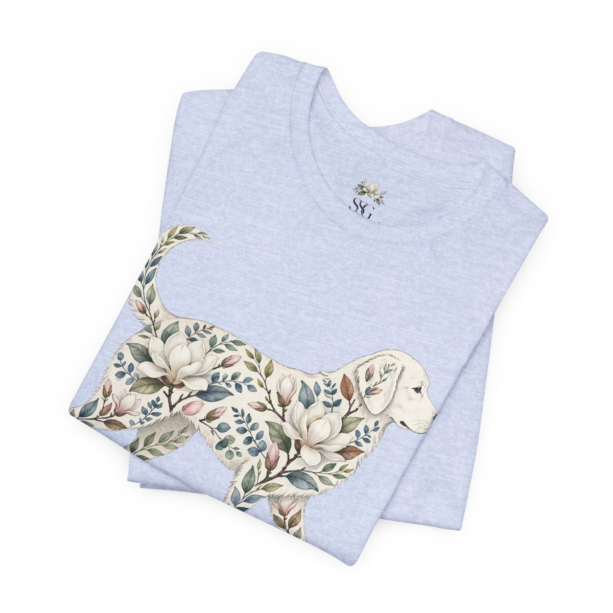 Floral Golden Retriever T‑Shirt — Southern Soul and Grace Graphic Tee