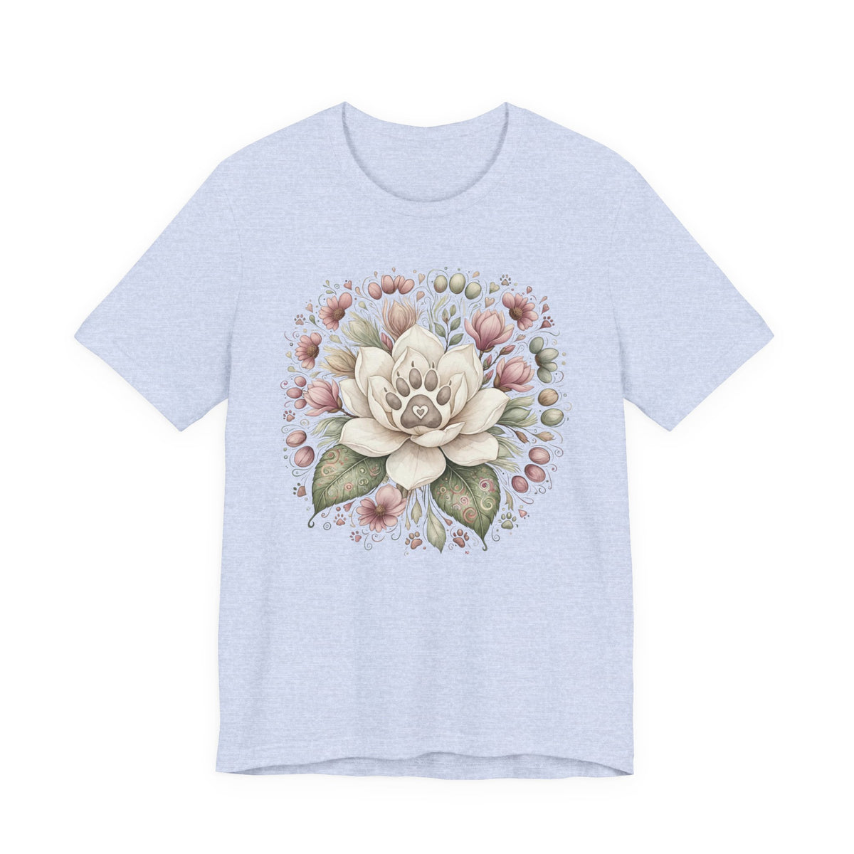 Floral Magnolia Tee — Soft Vintage Botanical Flower Shirt