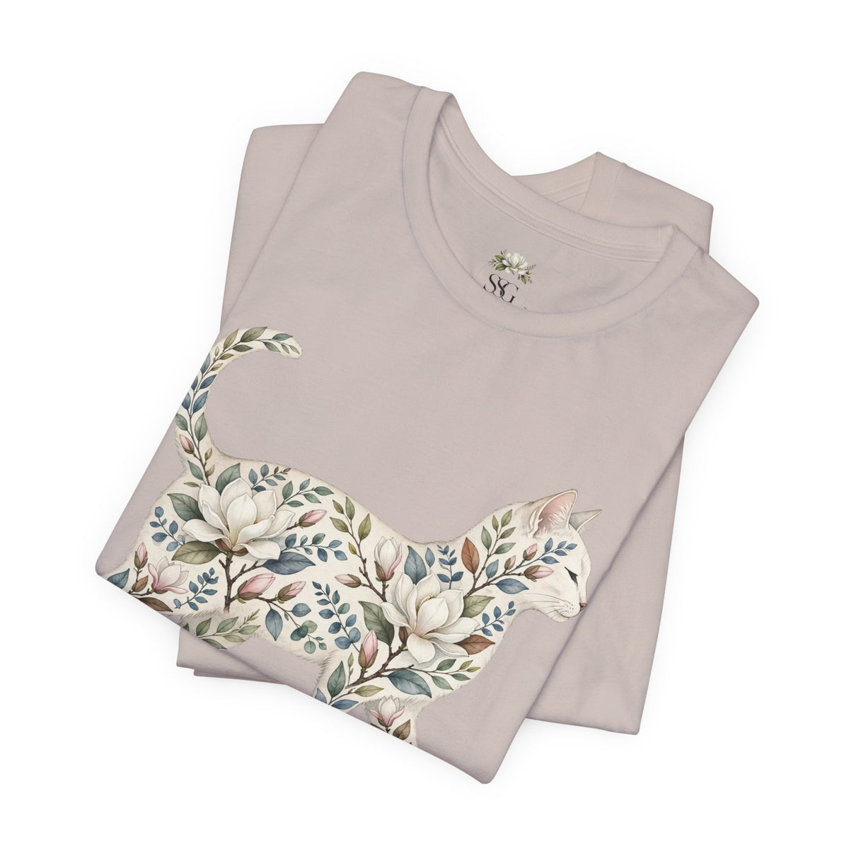 Floral Cat Tee — "Southern Soul and Grace" Graphic T-Shirt