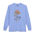 Joy Floral Long Sleeve Tee — Vintage Patchwork Flower Design