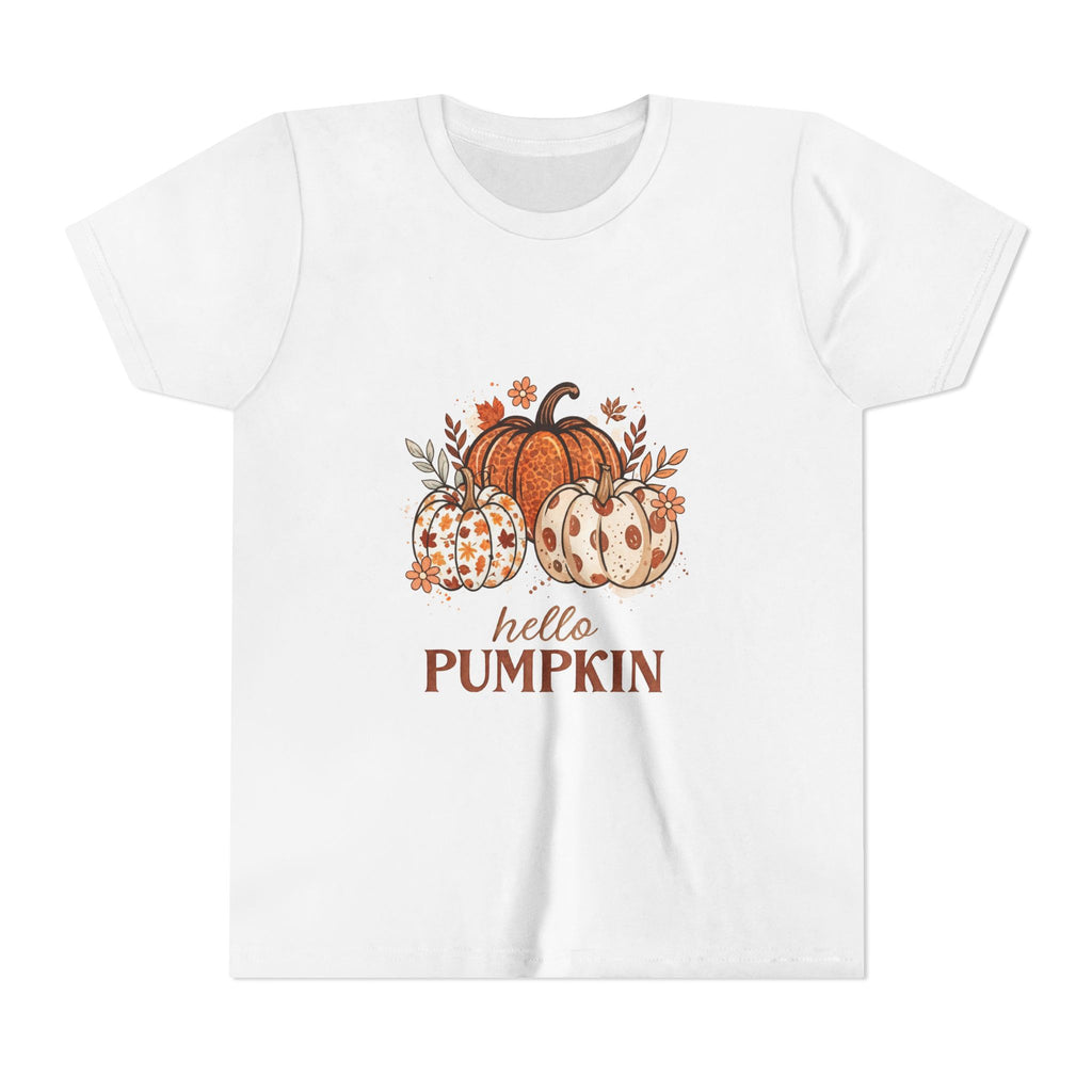 Hello Pumpkin Kids T-Shirt — Fall Pumpkin Tee