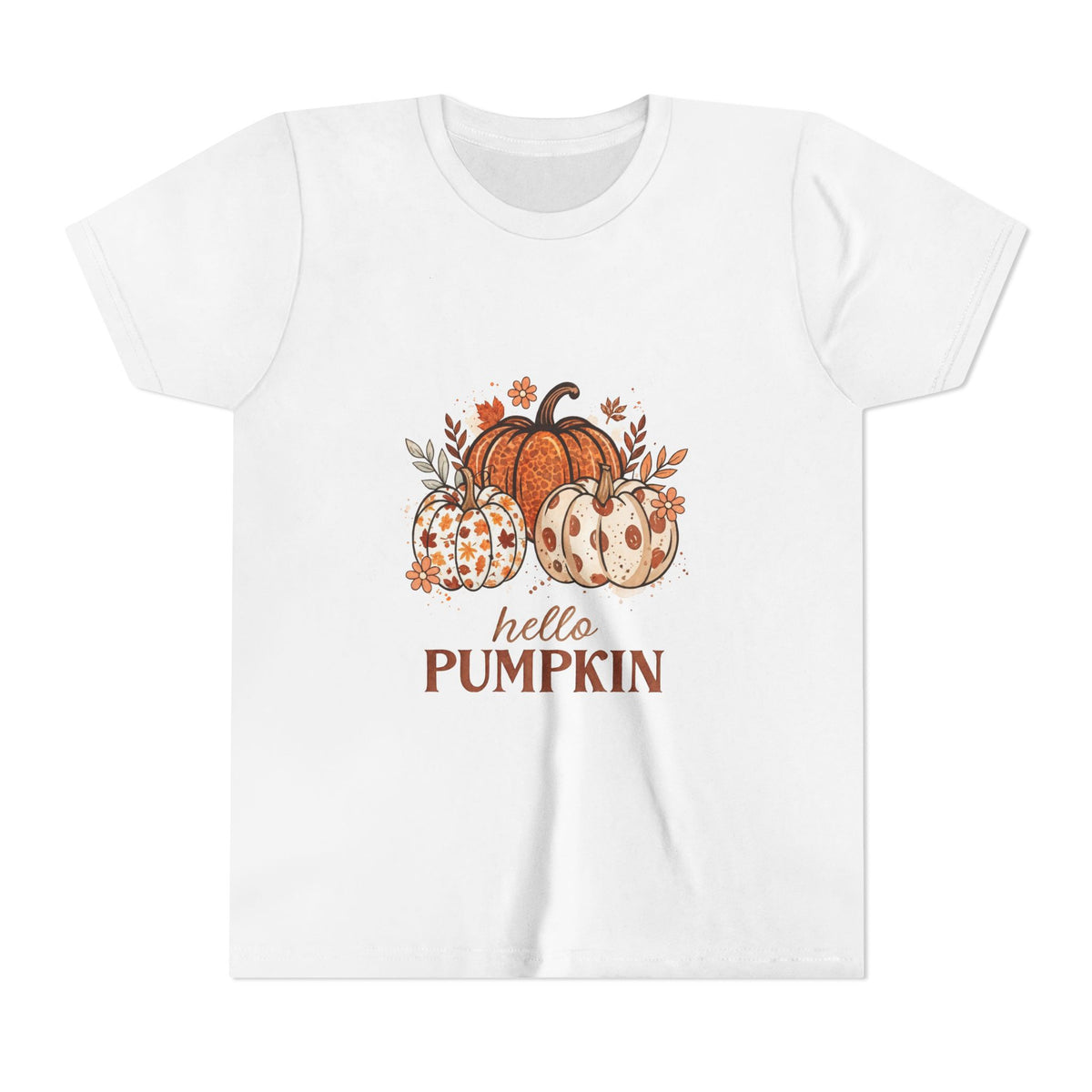 Hello Pumpkin Kids T-Shirt — Fall Pumpkin Tee