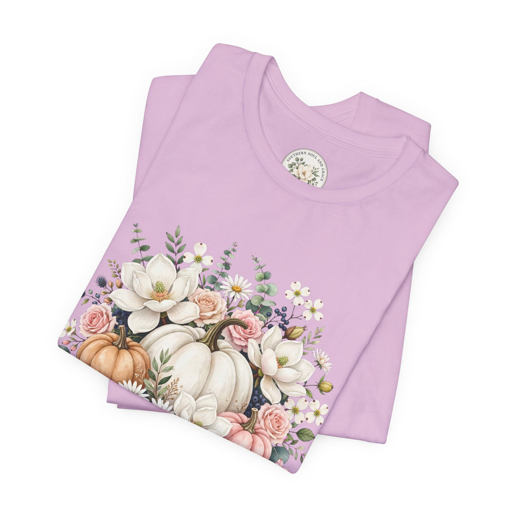 Autumn Floral Pumpkin Tee