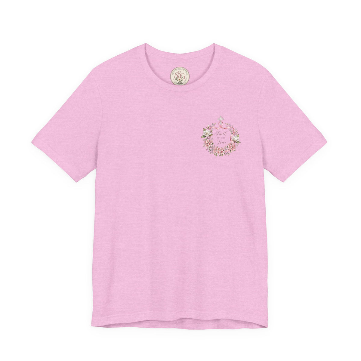 Faith Over Fear Floral T‑Shirt - view 4