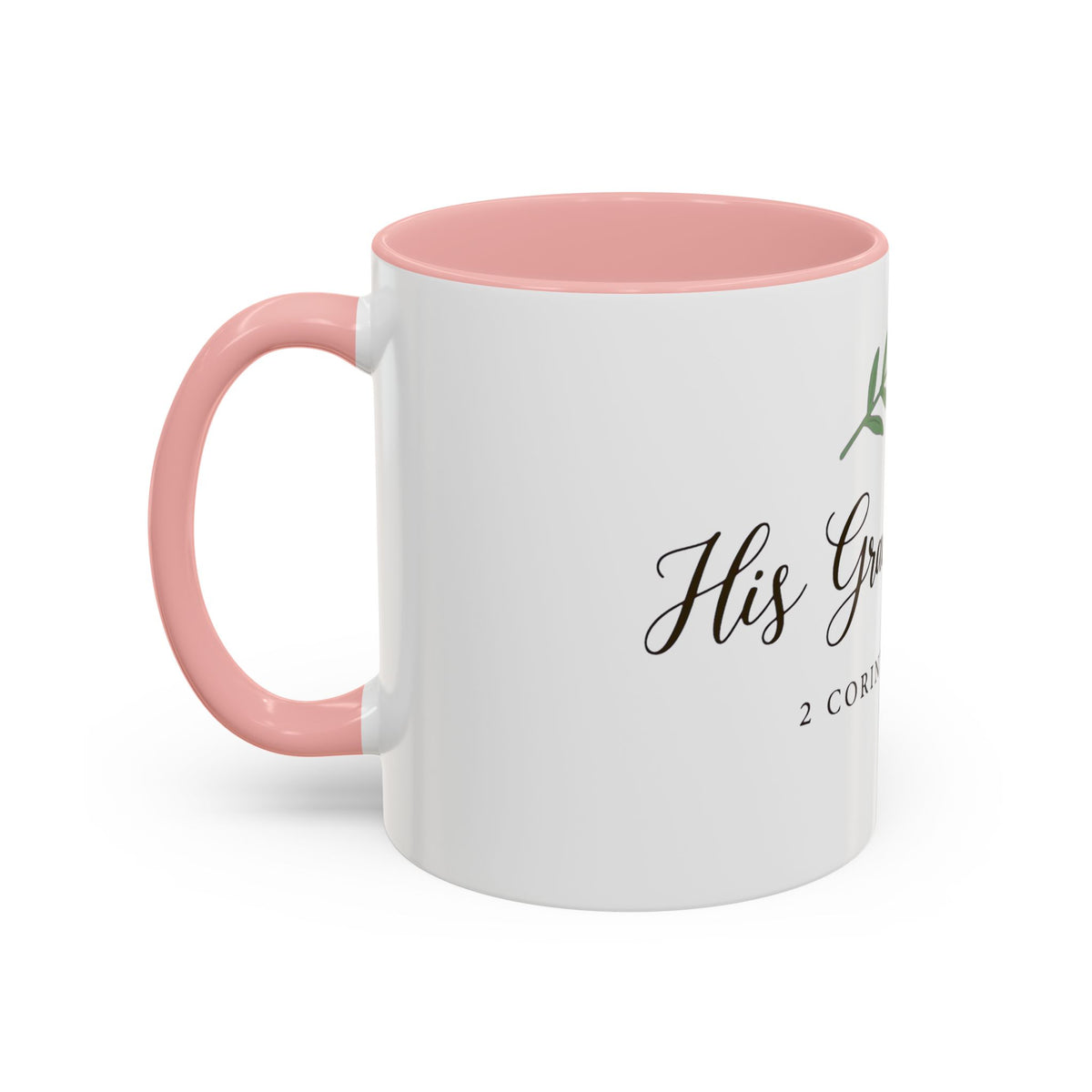 Grace Is Enough Coffee Mug — 2 Corinthians 12:9 Inspirational Christian Gift