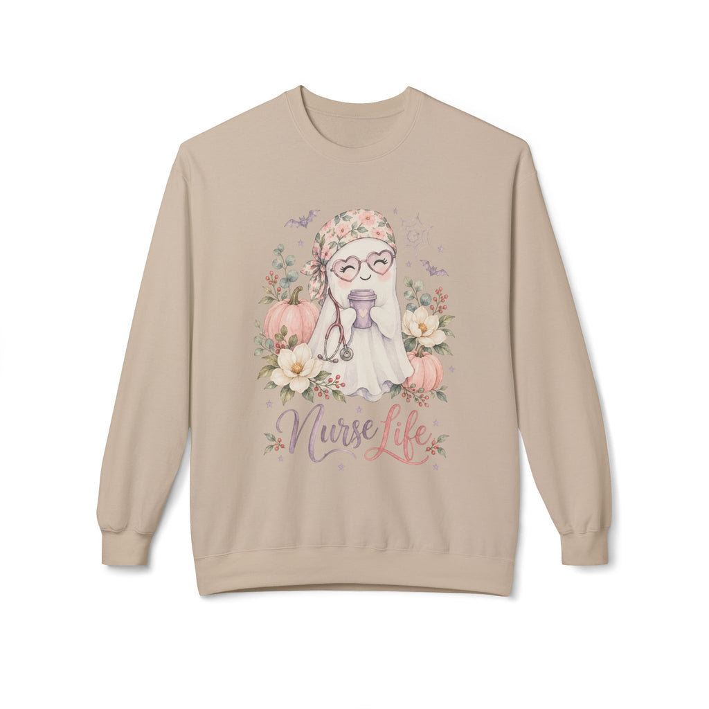 Nurse Life Floral Crewneck Sweatshirt