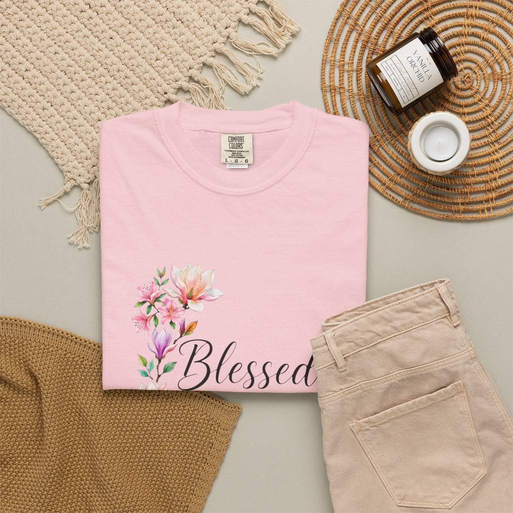 Blessed Mama Floral T-Shirt — Mom Gift, Mother’s Day Tee