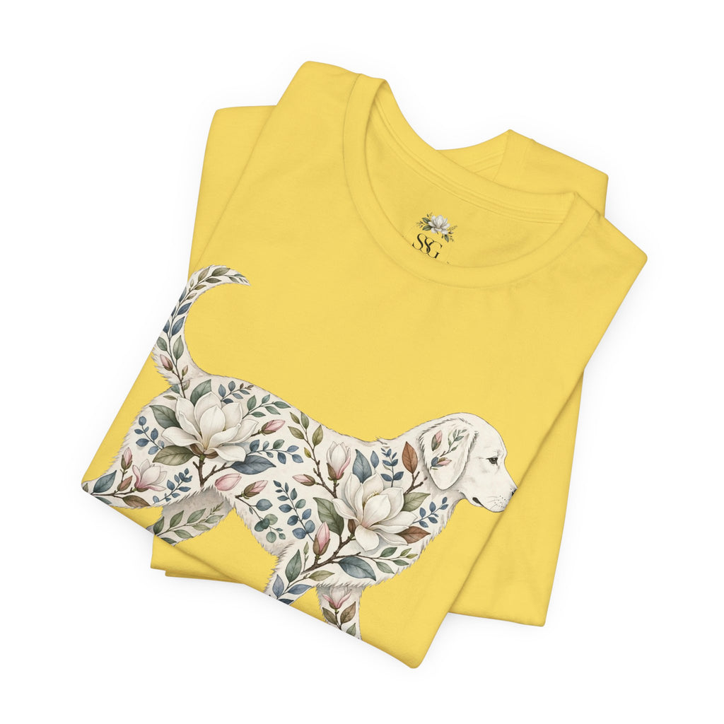 Floral Golden Retriever T‑Shirt — Southern Soul and Grace Graphic Tee