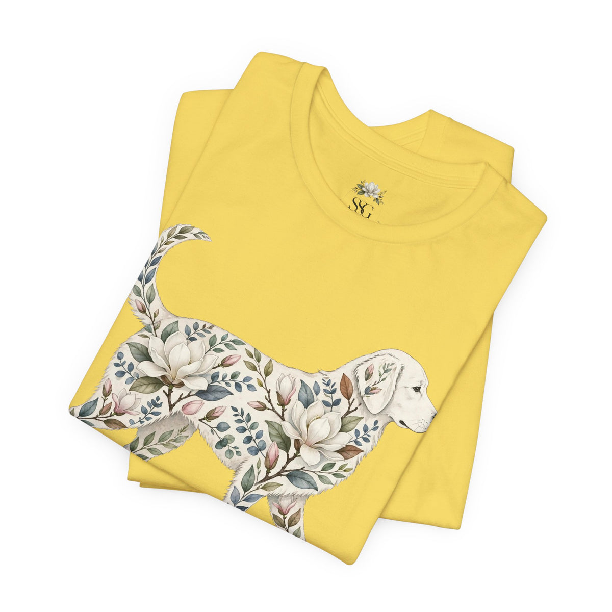 Floral Golden Retriever T‑Shirt — Southern Soul and Grace Graphic Tee