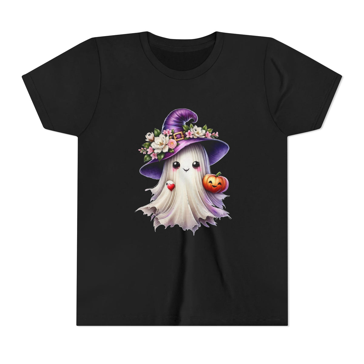 Halloween Ghost Kids T-Shirt — Witch Hat Ghost Tee