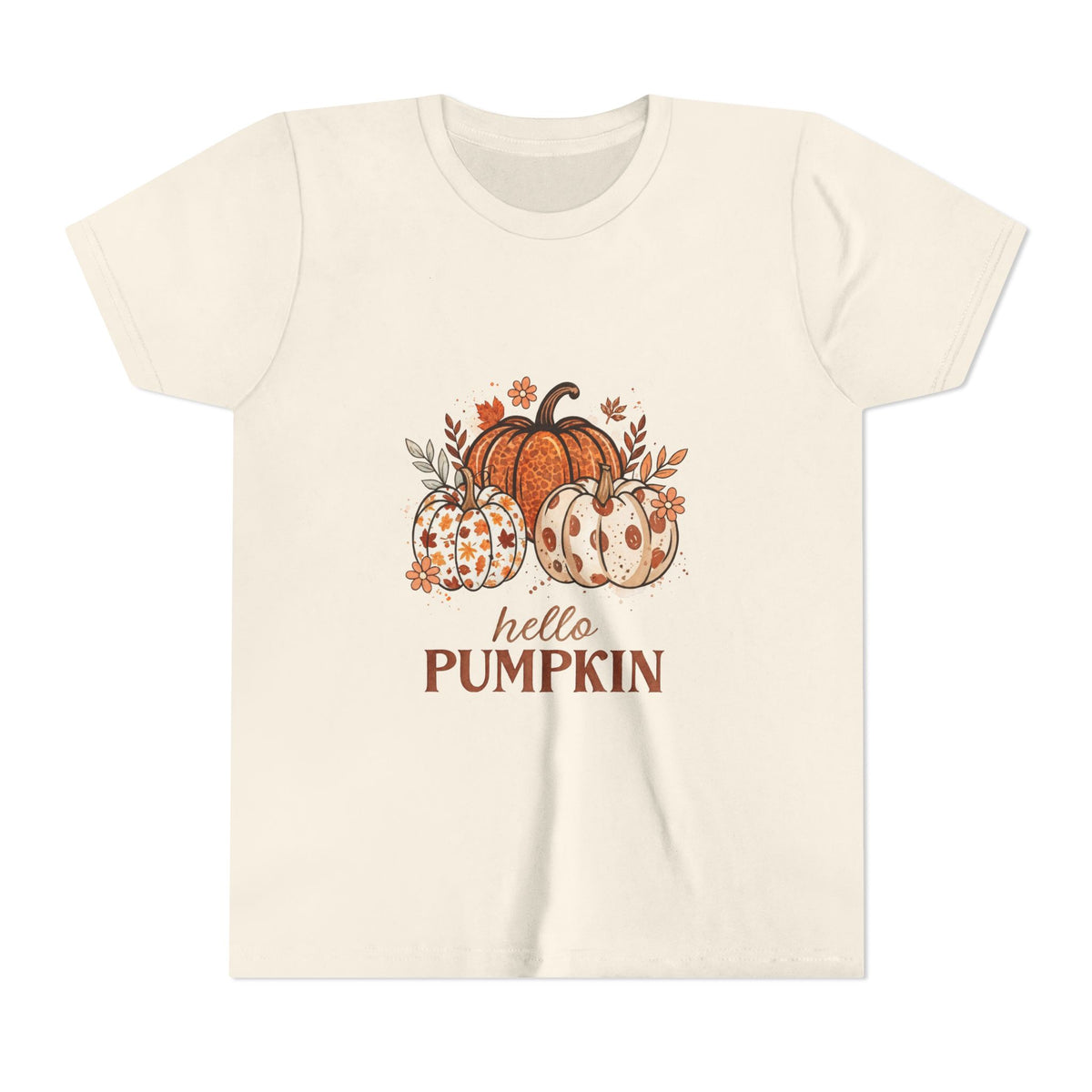 Hello Pumpkin Kids T-Shirt — Fall Pumpkin Tee