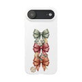 Slim Phone Case — Vintage Bow Trio Floral Design
