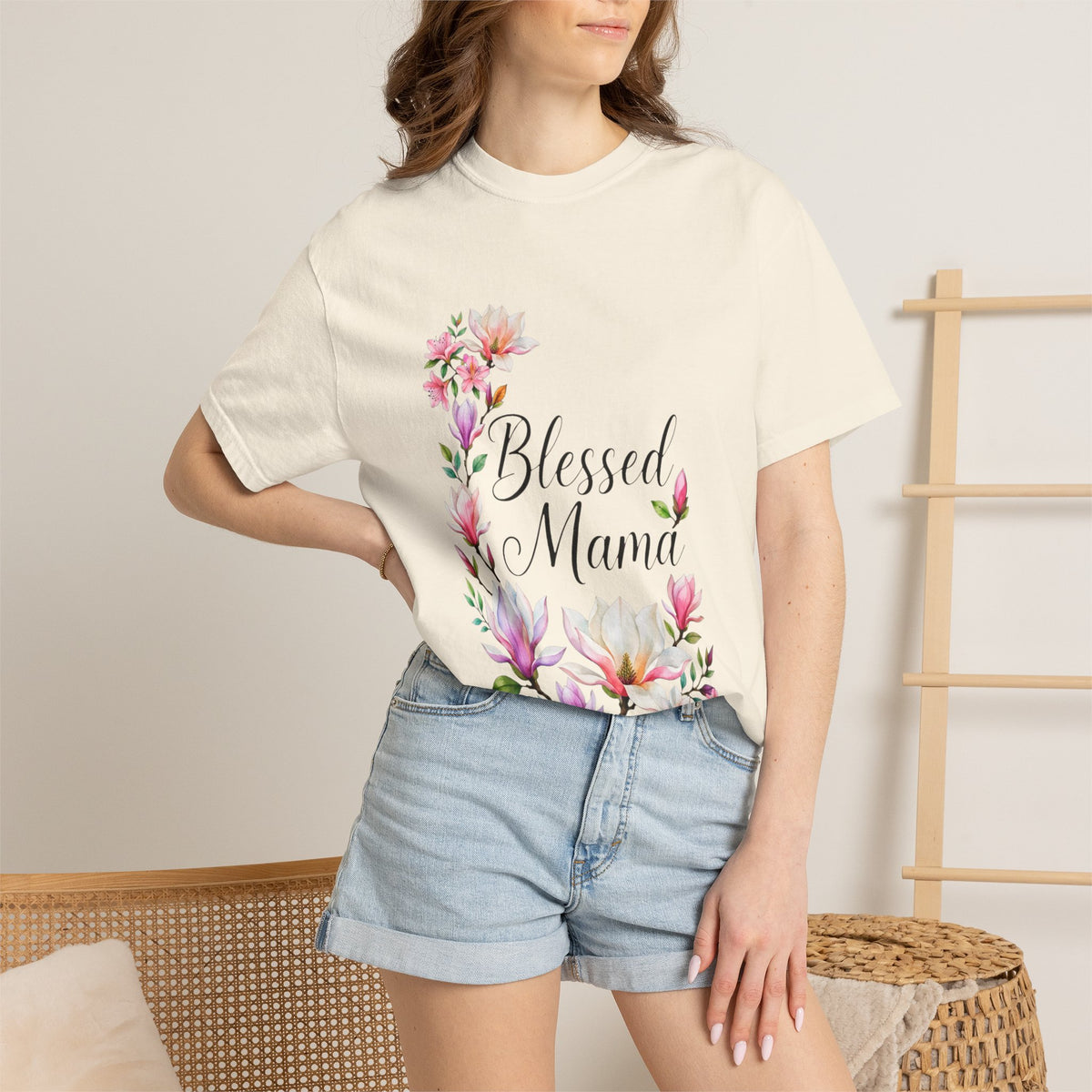 Blessed Mama Floral T-Shirt — Mom Gift, Mother’s Day Tee