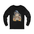 Halloween Scarecrow Skull Long Sleeve Tee