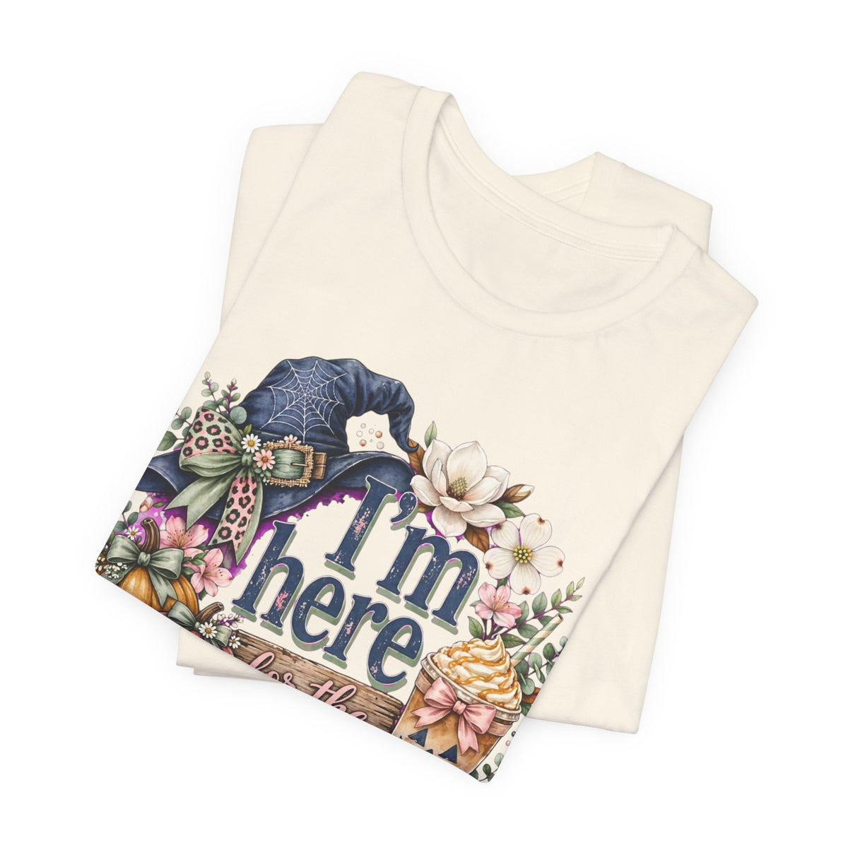 I’m Here for the Treats Tee — Cute Halloween/Autumn Pumpkin Graphic T-Shirt