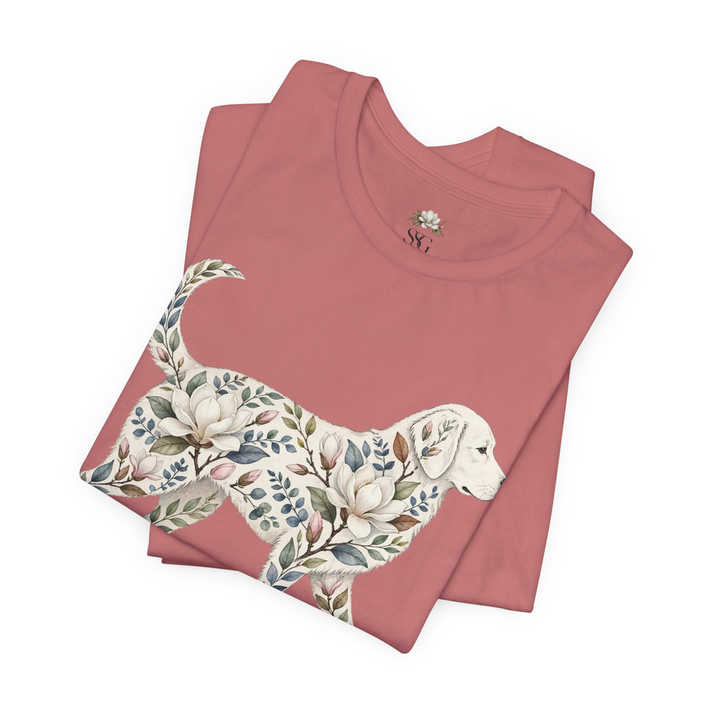 Floral Golden Retriever T‑Shirt — Southern Soul and Grace Graphic Tee