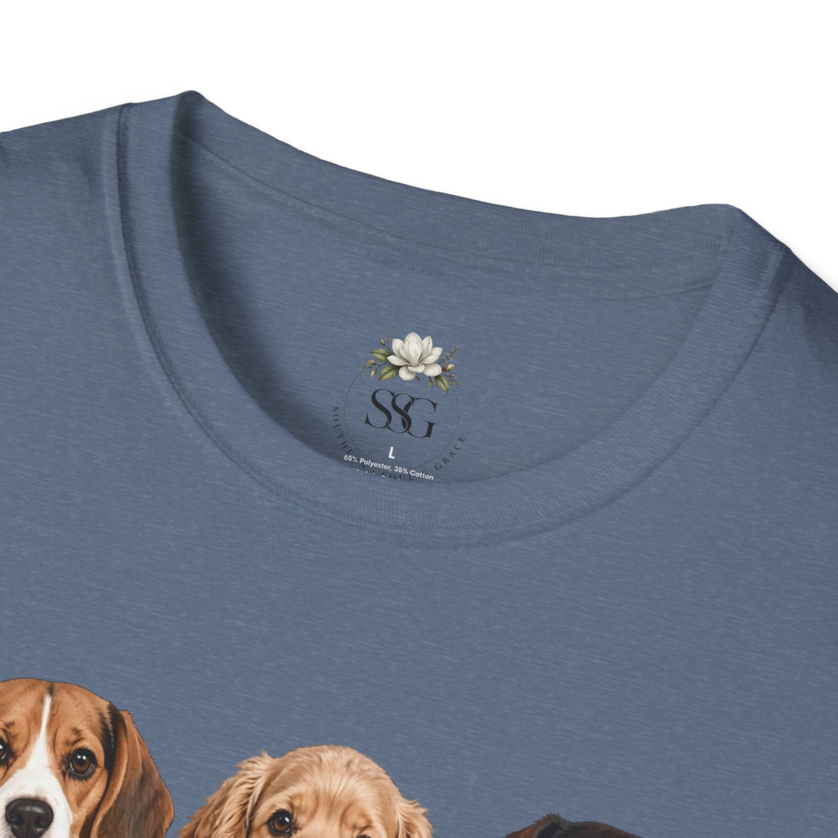 Three Cute Dogs T-Shirt | Beagle Cocker Dachshund Illustration