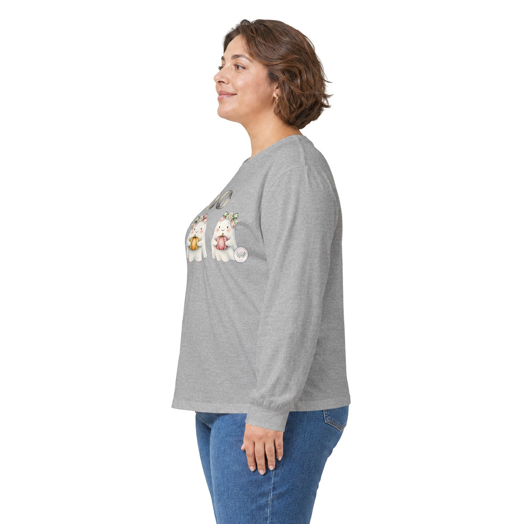 Boo Kittens Halloween Long Sleeve Tee