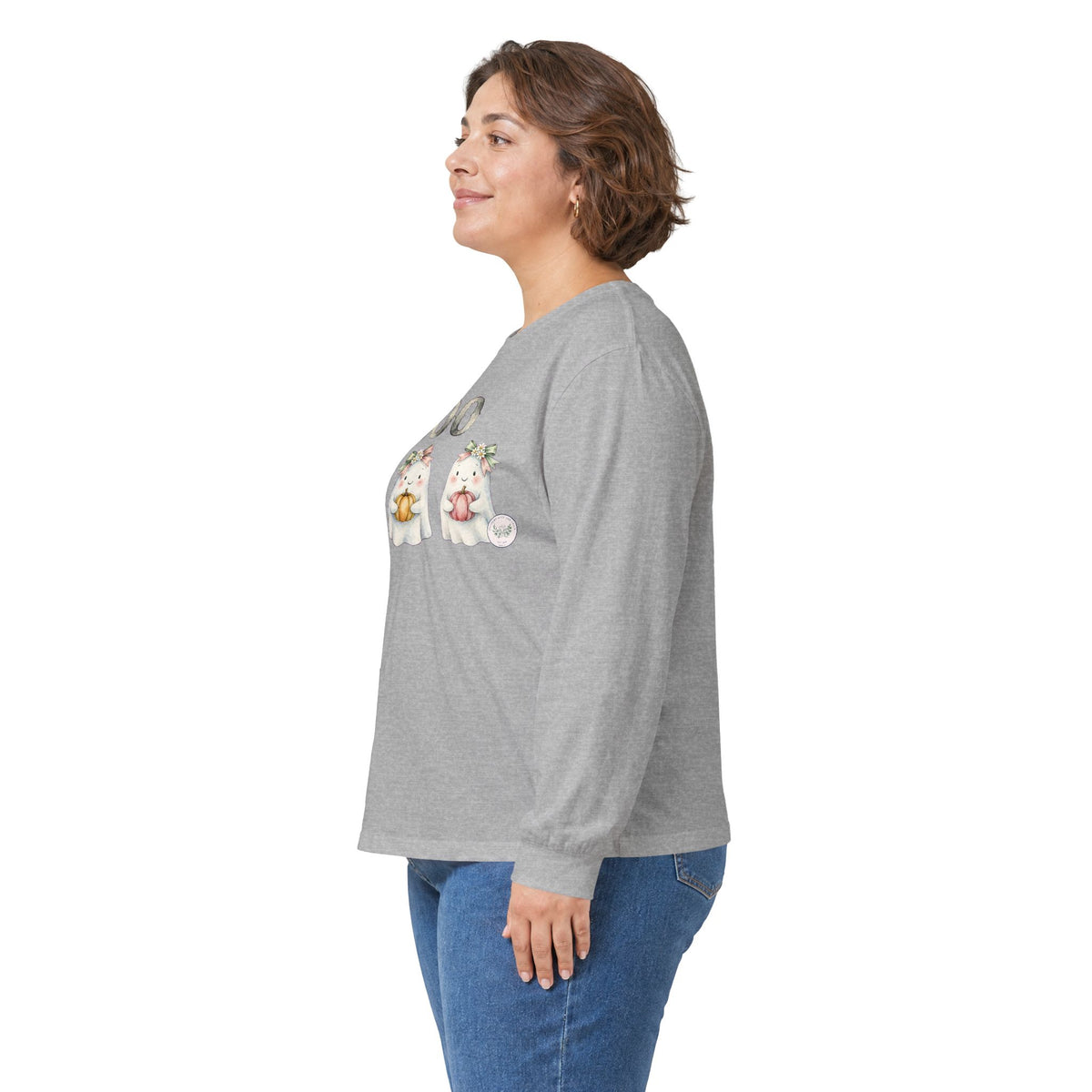 Boo Kittens Halloween Long Sleeve Tee
