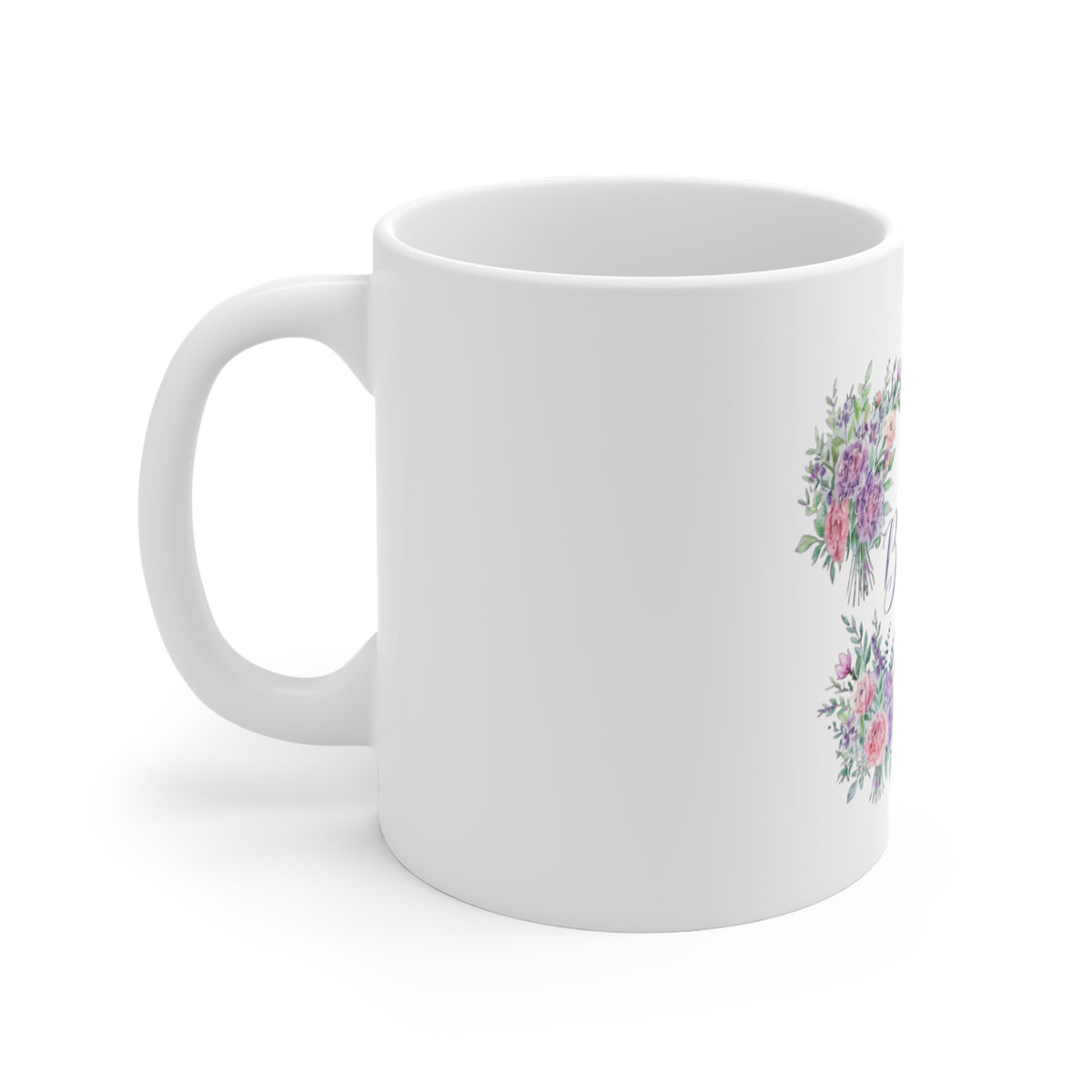 Blessed Floral Mug – 11oz Decorative Coffee Cup