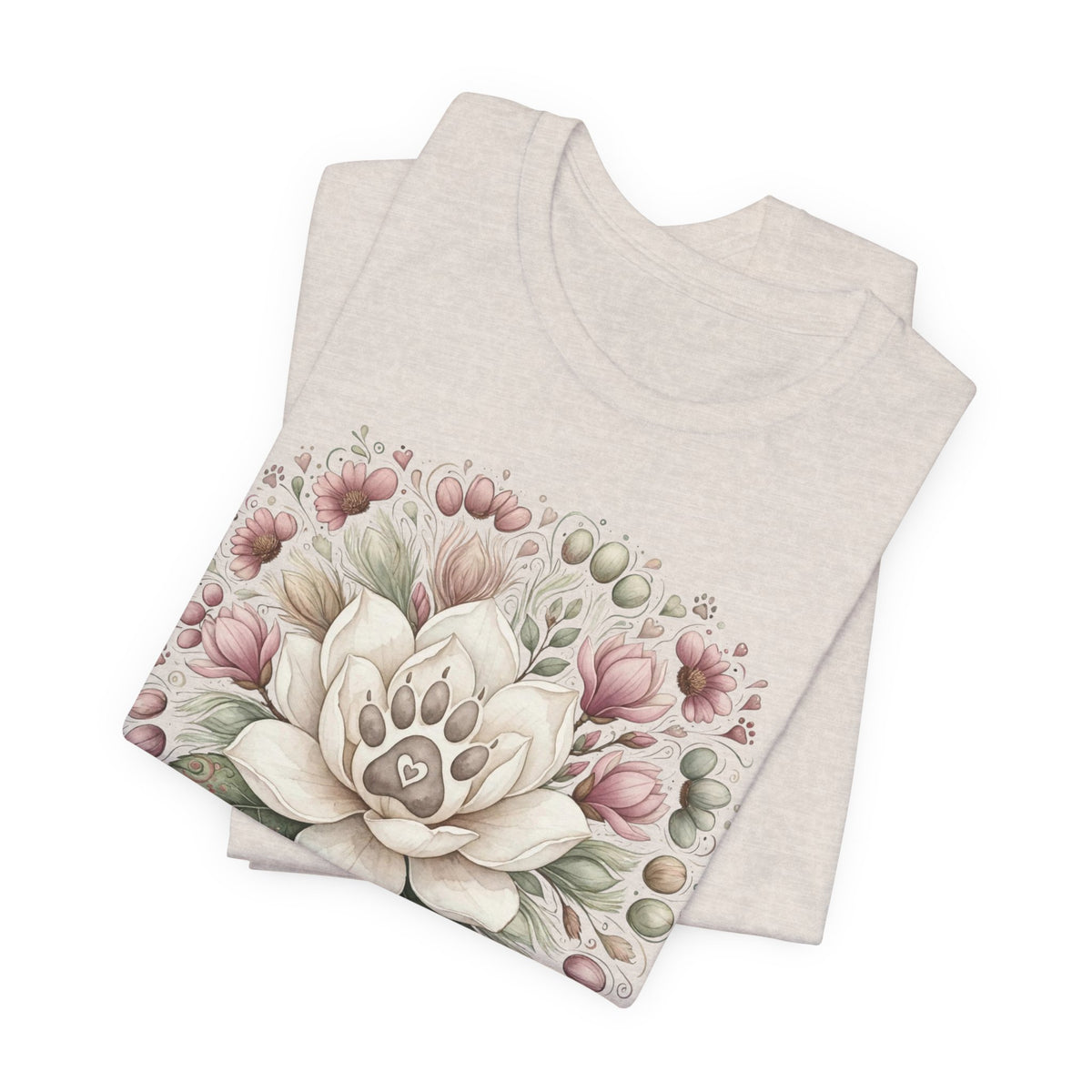 Floral Magnolia Tee — Soft Vintage Botanical Flower Shirt