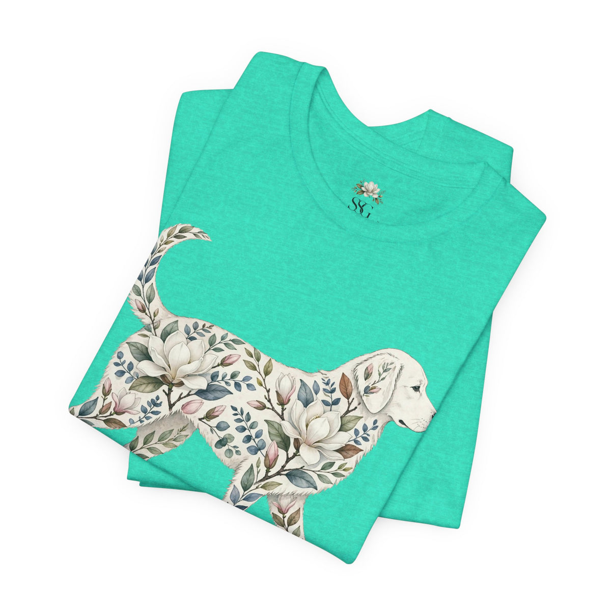 Floral Golden Retriever T‑Shirt — Southern Soul and Grace Graphic Tee