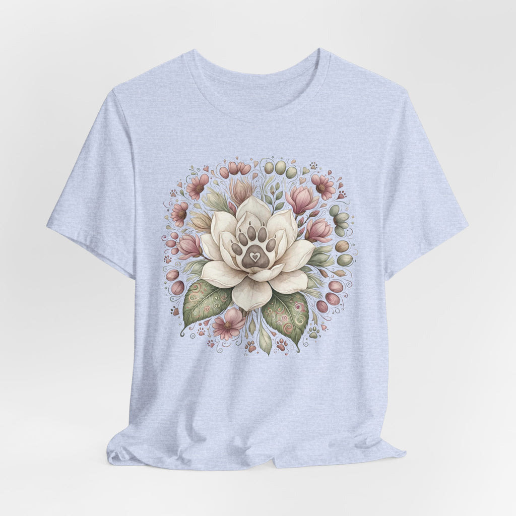 Floral Magnolia Tee — Soft Vintage Botanical Flower Shirt