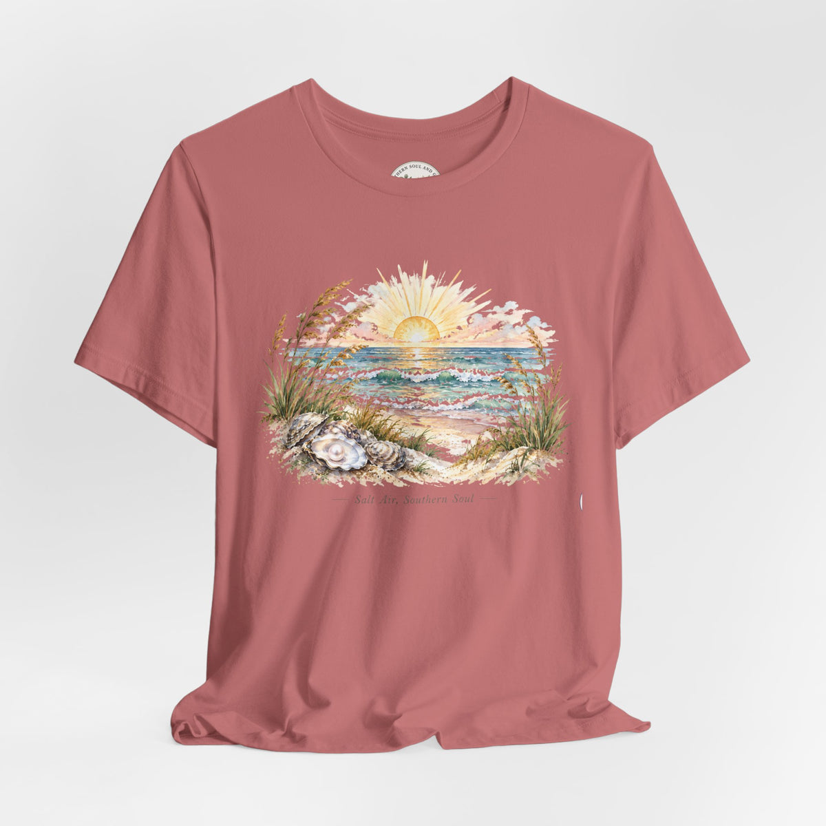 Sunrise Beach Tee — Coastal Ocean Sunset Graphic T-Shirt