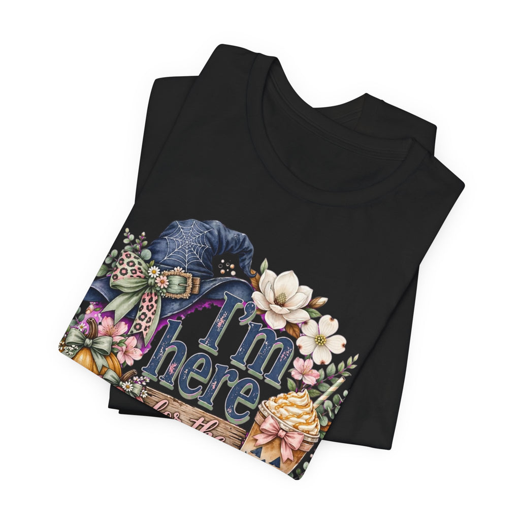 I’m Here for the Treats Tee — Cute Halloween/Autumn Pumpkin Graphic T-Shirt