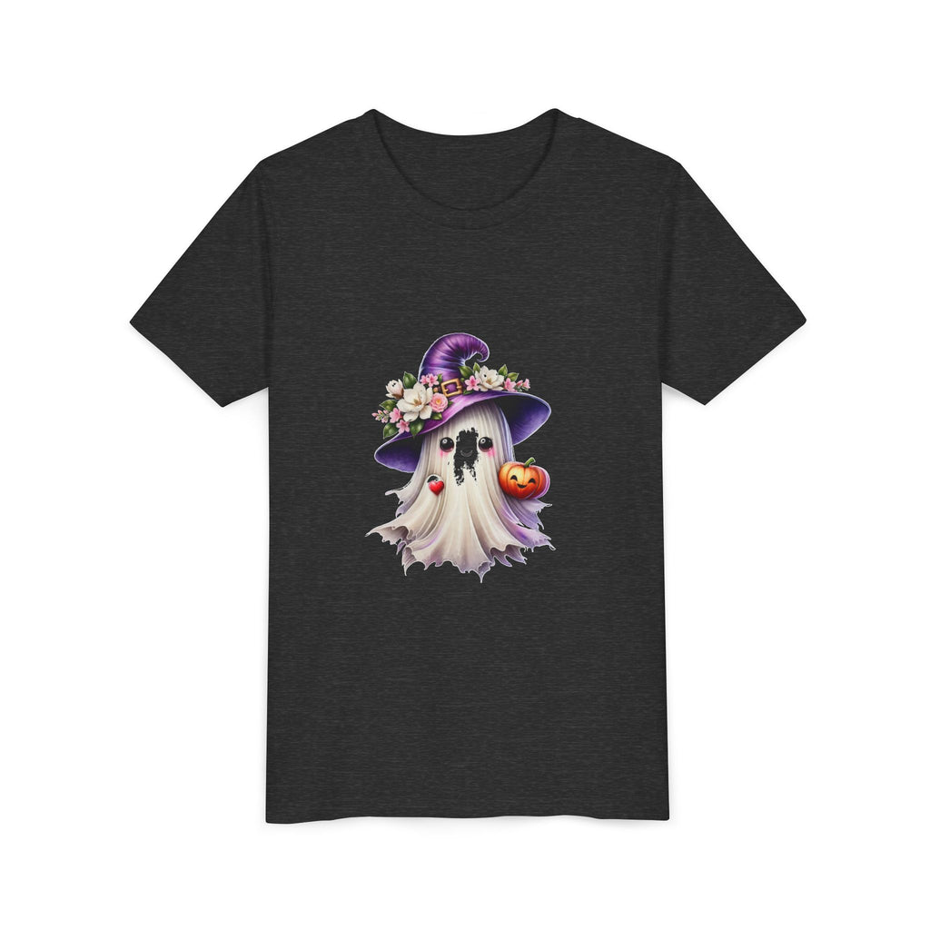 Halloween Ghost Kids T-Shirt — Witch Hat Ghost Tee