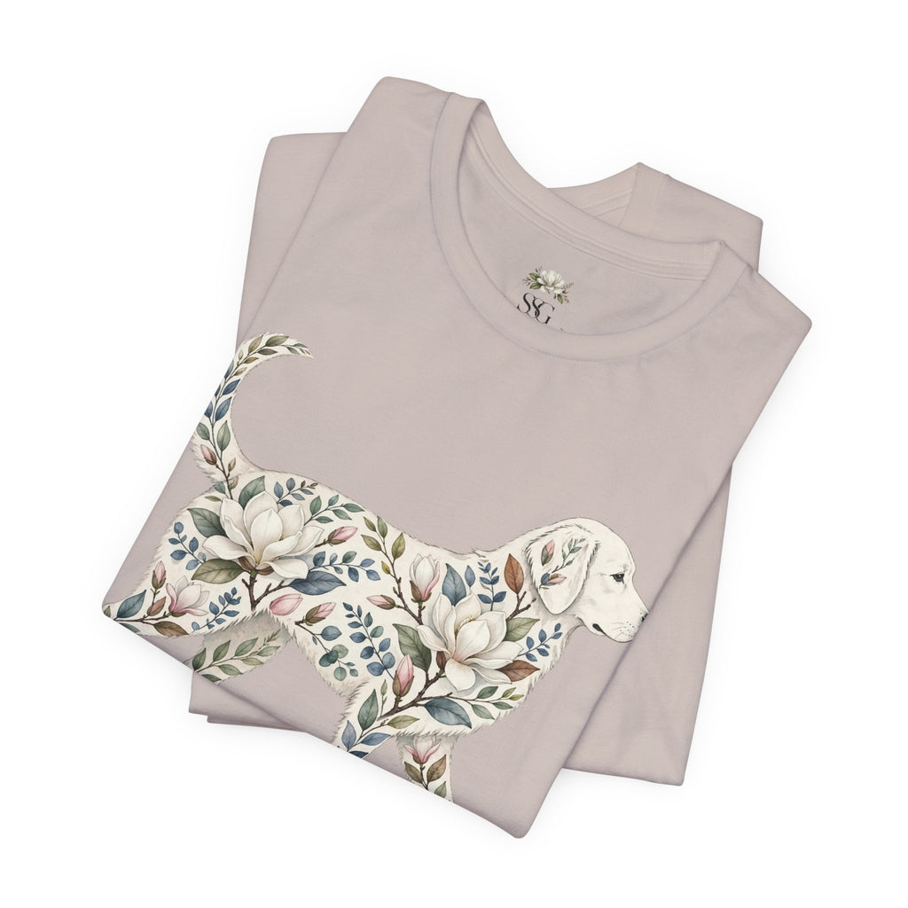 Floral Golden Retriever T‑Shirt — Southern Soul and Grace Graphic Tee