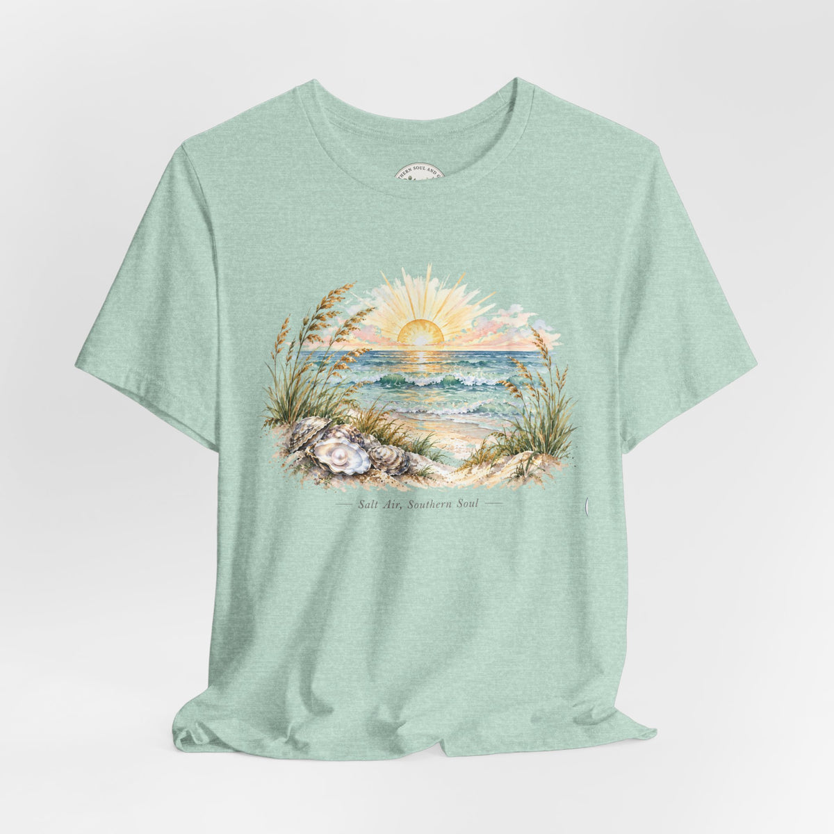 Sunrise Beach Tee — Coastal Ocean Sunset Graphic T-Shirt